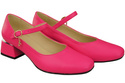 Damenschuhe Neon Rosa Riemchenpumps Naturleder 202 ElitaBut