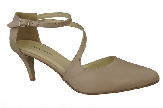 Damenschuhe Sandalen Niedriger Absatz Naturleder Cappuccino Lico 990 ElitaBut