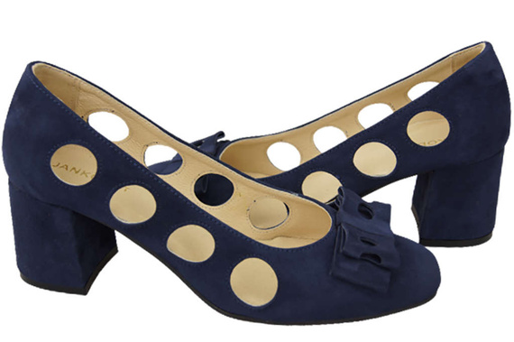 Damenschuhe Pumps Marineblau Natürliches Wildleder 182 ElitaBut