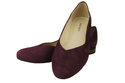 Damen-Ballerinas, Naturleder, Burgunderrot 984 ElitaBut