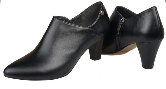 Damenstiefeletten, Naturleder, Schwarz 864 ElitaBut