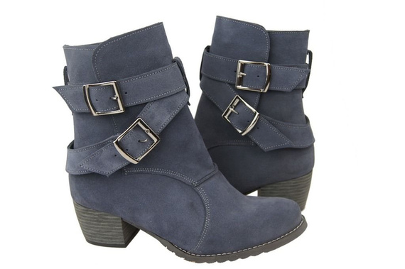 Damenstiefel Naturveloursleder Graphit 119 ElitaBut