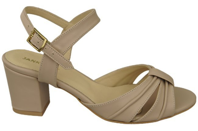 Damenschuhe Sandalen Cappuccino Grain Naturleder 168 ElitaBut