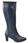 Damenstiefel, Naturleder, Marineblau 982 ElitaBut