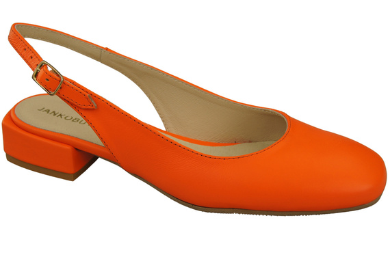 Damen Schuhe Sandalen Orange  Flacher Absatz Naturleder 206 ElitaBut