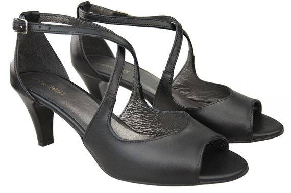 Damenschuhe Sandalen Schwarz Naturleder 115 ElitaBut