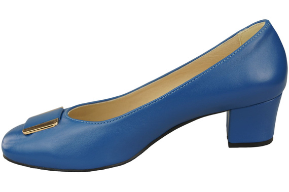 Damenschuhe Pumps Naturleder 187 Blau ElitaBut