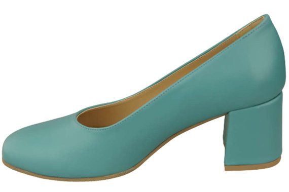 Damenschuhe Pumps Naturleder 171 Türkis ElitaBut