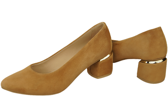 Damenschuhe Rote Pumps Natürliches Wildleder 143 Von ElitaBut