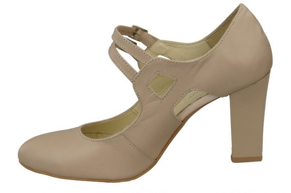 Damenschuhe Cappuccino Grain Pumps Naturleder 105 ElitaBut