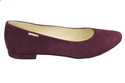 Damenschuhe Ballerinas Burgund, Naturleder, Wildleder 131 ElitaBut