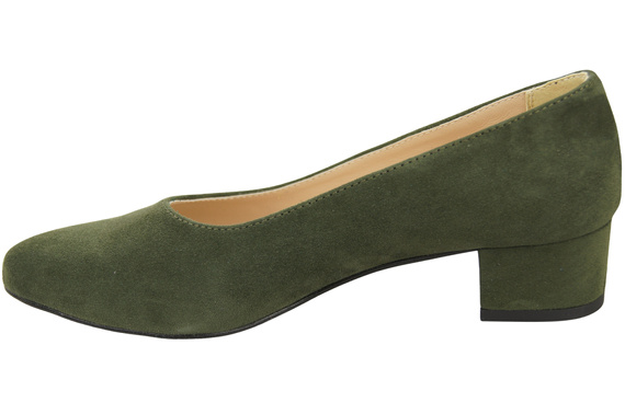 Bequeme Damen-Schuhe Khaki aus echtem Veloursleder 220 Z ElitaBut