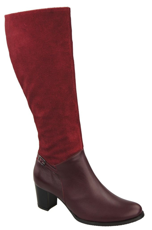 Schuhe Damenstiefel, Naturleder 101 Burgund ElitaBut