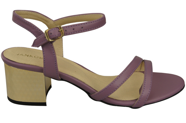 Damenschuhe Lila Naturleder 197 Sandalen, die den Fuß sinnlich enthüllen ElitaBut