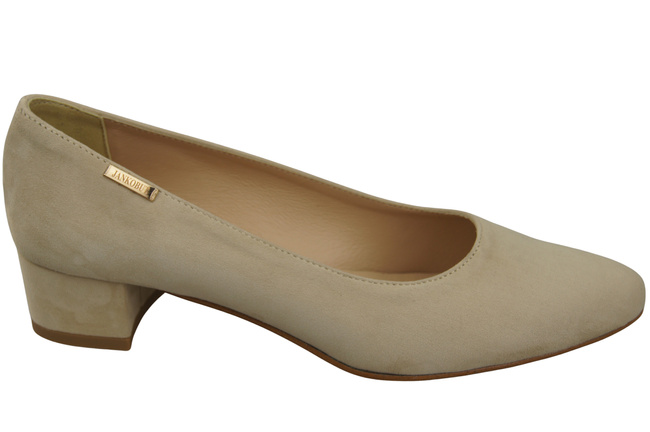 Bequeme Damen-Schuhe Beige aus echtem Veloursleder 220 Z ElitaBut