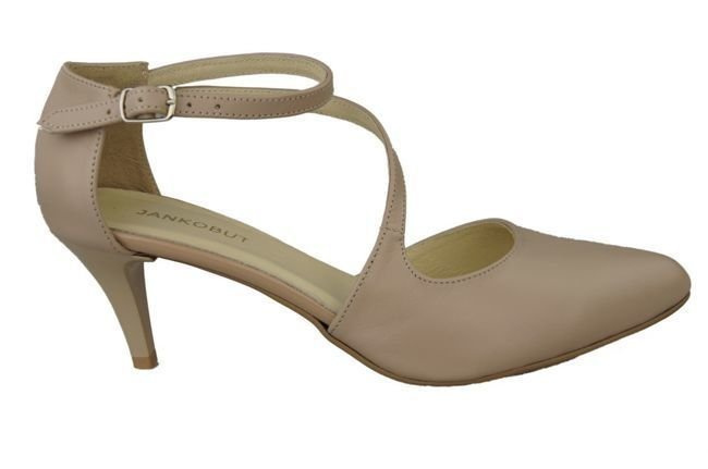 Damenschuhe Sandalen Niedriger Absatz Naturleder Cappuccino Lico 990 ElitaBut