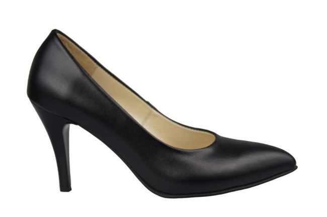 Damenschuhe Pumps Naturleder Schwarz 816 ElitaBut