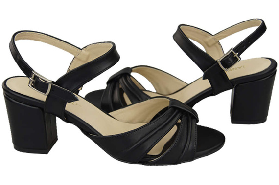 Damenschuhe Sandalen Schwarz Naturleder 168 ElitaBut