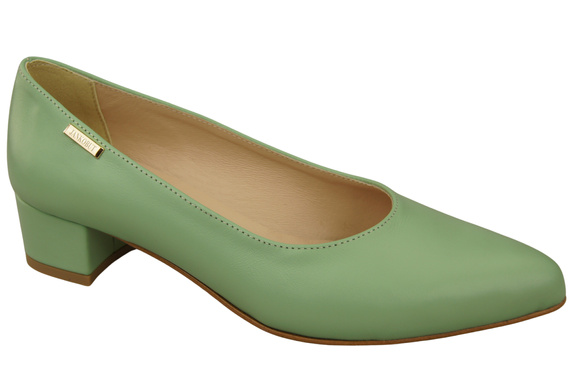 Damen Pumps Minze mit niedrigem Absatz zeitlose Eleganz und Komfort 220 ElitaBut