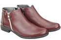 Damenschuhe Damenstiefel Warmes Naturleder Burgund 872 Von Elitabut