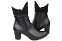 Damen-Winterstiefel, Naturleder, Schwarz 137 ElitaBut