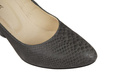 Damenschuhe Pumps, Naturleder, Schuppenmotiv, Grau 926 ElitaBut
