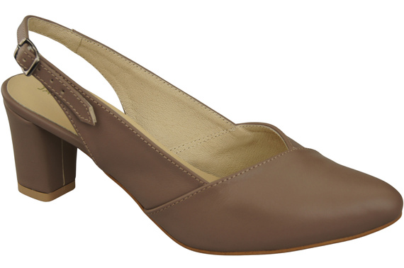 Damen Footwear Cappuccino Dunkel Stiletto Sandalen Natural Leder 217 ElitaBut