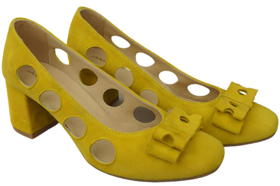 Damenschuhe Zitronenpumps Natürliches Wildleder 182 ElitaBut