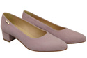 Bequeme Damen-Schuhe Helle Lila aus echtem Veloursleder 220 Z ElitaBut