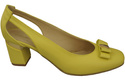 Schuhe Damen Lemon Pumps aus Naturleder mit dekorativem Absatz 199 ElitaBut