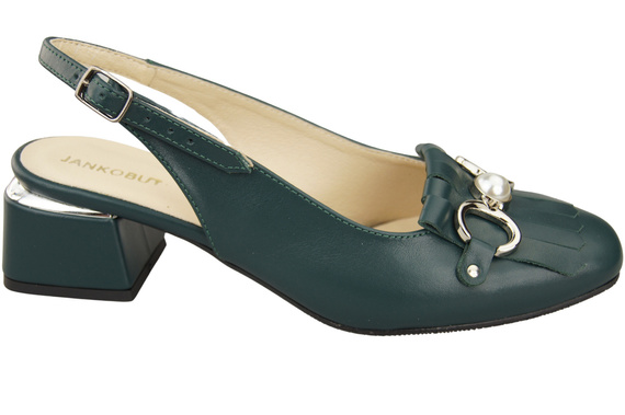 Damenschuhe Malachit Sandalen mit Fransen verziert Naturleder 208 ElitaBut