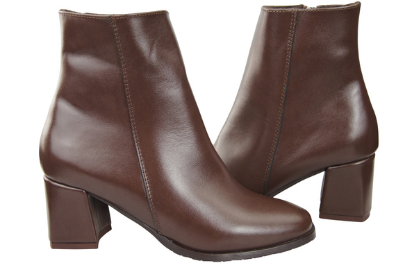 Damenstiefel Schokolade für Winter Naturleder 214 Z ElitaBut