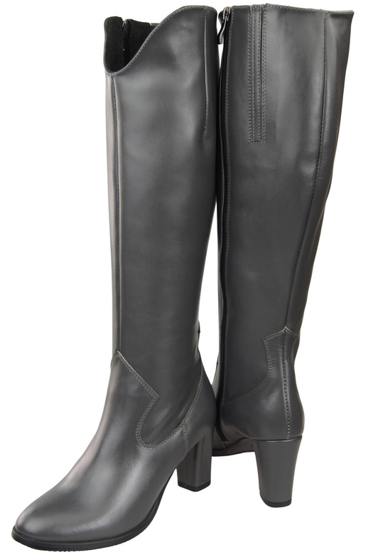 Stilvolle Damen Graphit Stiletto Stiefel Naturleder 211 ElitaBut