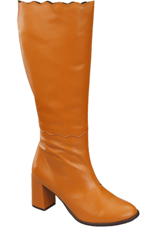 Klassische Damenstiefel, Naturleder, Rude 176 ElitaBut