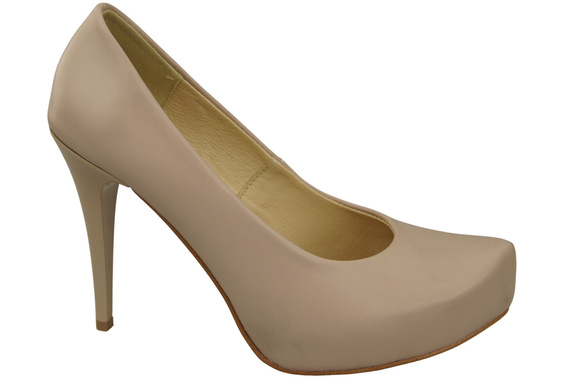 Damen Footwear Cappuccino Blass Stiletto Pumps Naturleder 205 ElitaBut