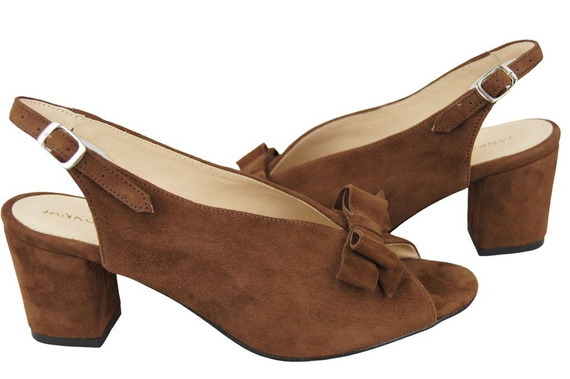 Damenschuhe Sandalen Braunes Naturleder Wildleder 148 ElitaBut