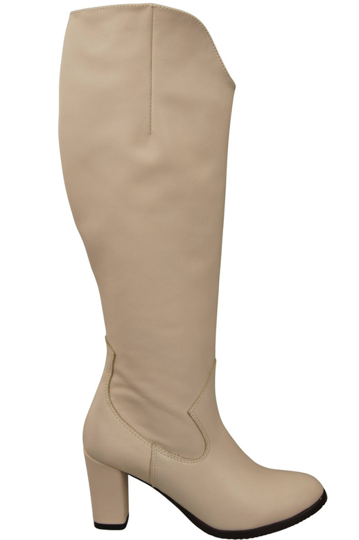 Stilvolle Damen Puderrosa Stiletto Stiefel Naturleder 211 ElitaBut