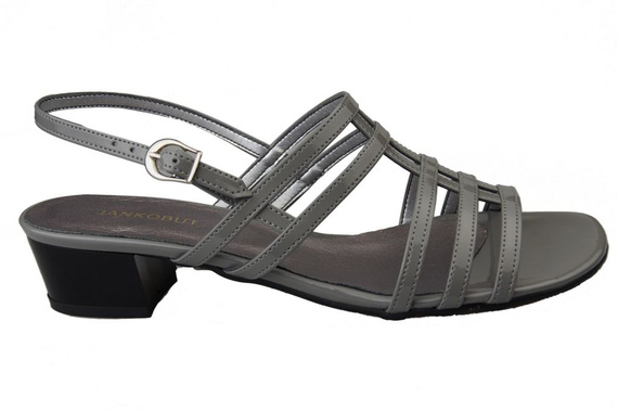 Damenschuhe Sandalen Flacher Absatz Grau 622 ElitaBut