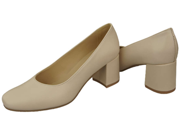 Damenschuhe Pumps Naturleder 171 Beige ElitaBut