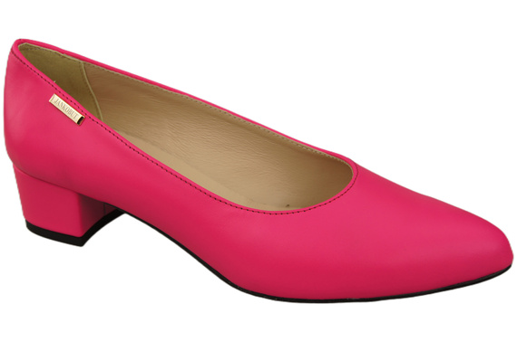 Damen Pumps Neon Rosa mit niedrigem Absatz zeitlose Eleganz und Komfort 220 ElitaBut