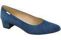 Bequeme Damen-Schuhe Blau aus echtem Veloursleder 220 Z ElitaBut