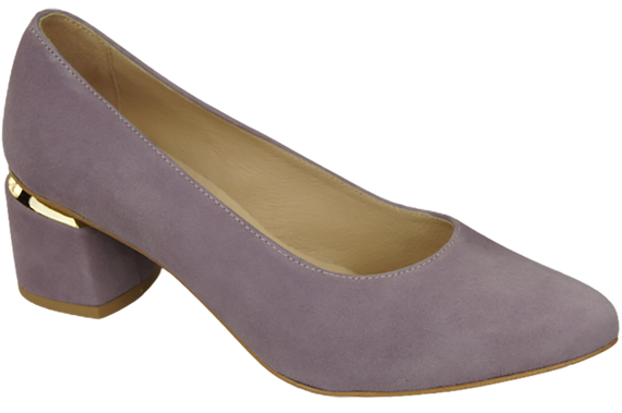 Damenschuhe Pumps Lila Natürliches Wildleder 143 Von ElitaBut