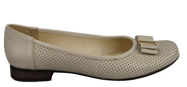 Damen Ballerinas, Naturleder, Beige 859 ElitaBut