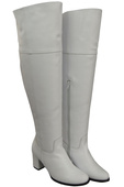 Footwear Overknee-Stiefel für Damen, Naturleder 190, Weiß ElitaBut