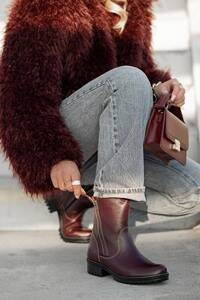 Damenstiefel Naturleder Burgund 122 ElitaBut