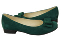 Damenschuhe Ballerinas Malachit Naturleder Wildleder 126 ElitaBut