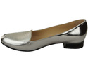 Damen Ballerinas Lords, Naturleder, Silber 908 ElitaBut
