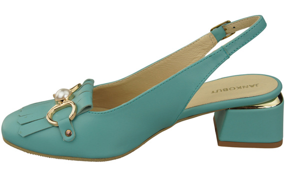 Damenschuhe Türkis Sandalen mit Fransen verziert Naturleder 208 ElitaBut