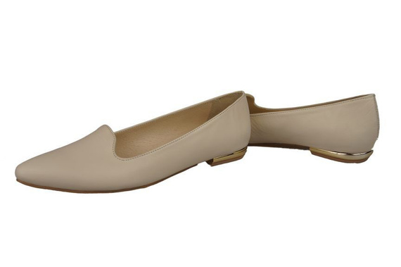 Damen Ballerinas Lords, Naturleder, Beige 914 ElitaBut