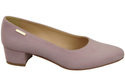 Bequeme Damen-Schuhe Helle Lila aus echtem Veloursleder 220 Z ElitaBut